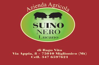 Azienda Agricola SUINO NERO Lucano di Rago Vito -  Via Appia 8 -75010 Miglionico (Mt) -  InfoLine >>  347.6597621